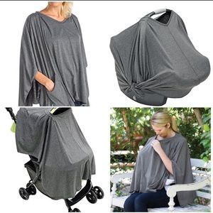 INFANTINO 3-in-1 Nursing Cover Shawl Gray